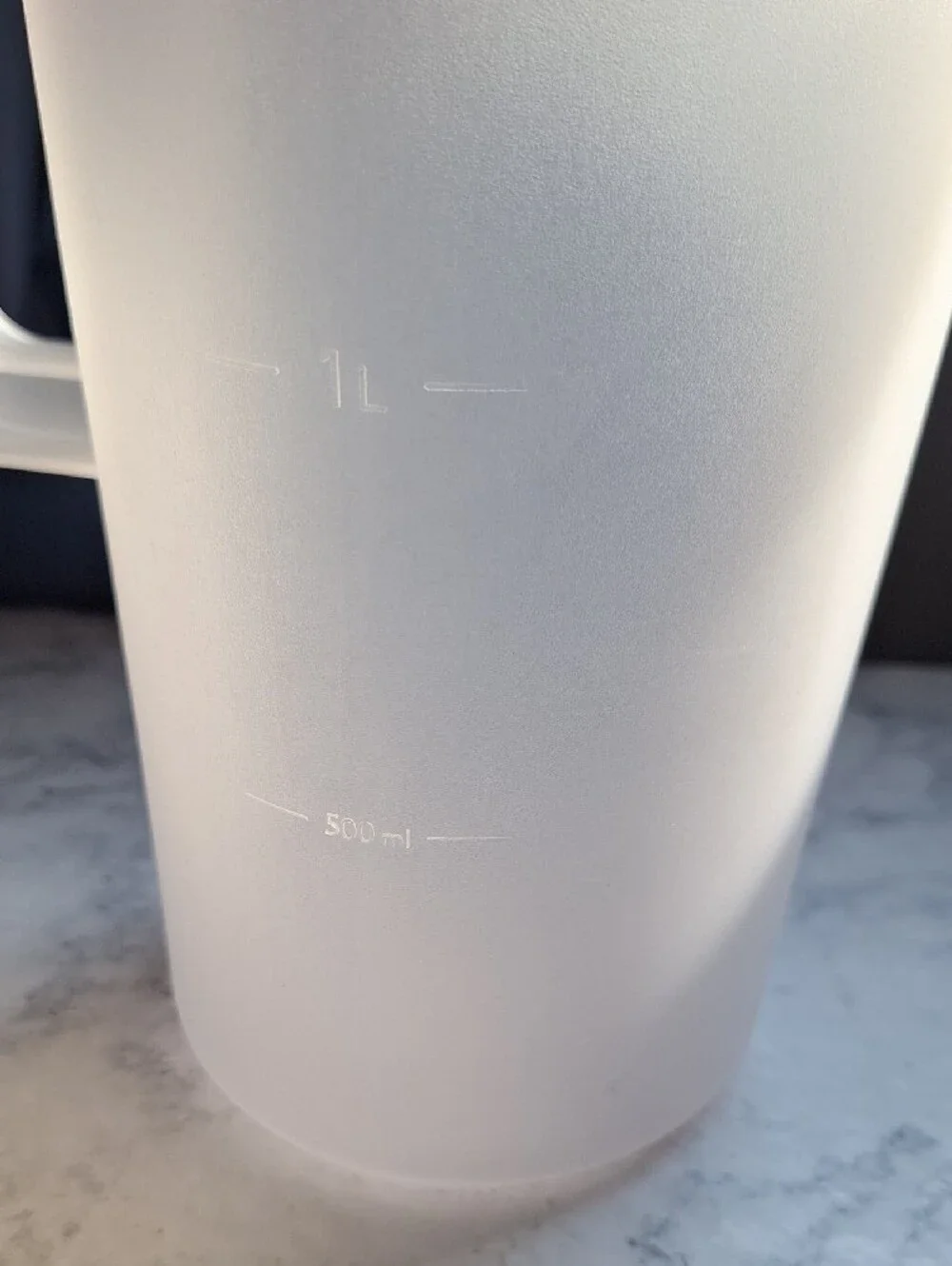 Translucent Plastic Measuring Pitcher with Red Lid - Kitchen Tools